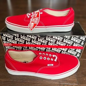 “Off The Wall” Red Vans Mens 11